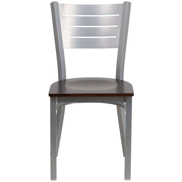 Silver Slat Chair-Wal Seat