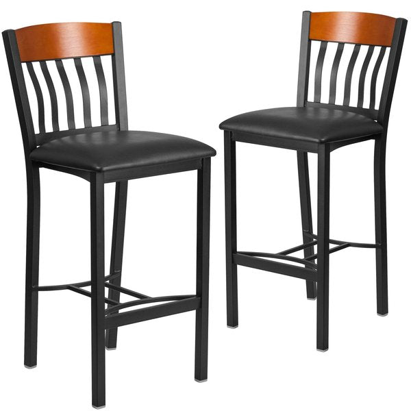 Bk/Chy Vert Stool-Black Seat