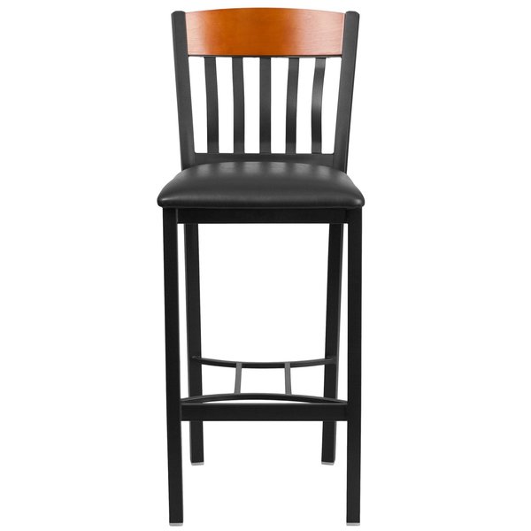Bk/Chy Vert Stool-Black Seat