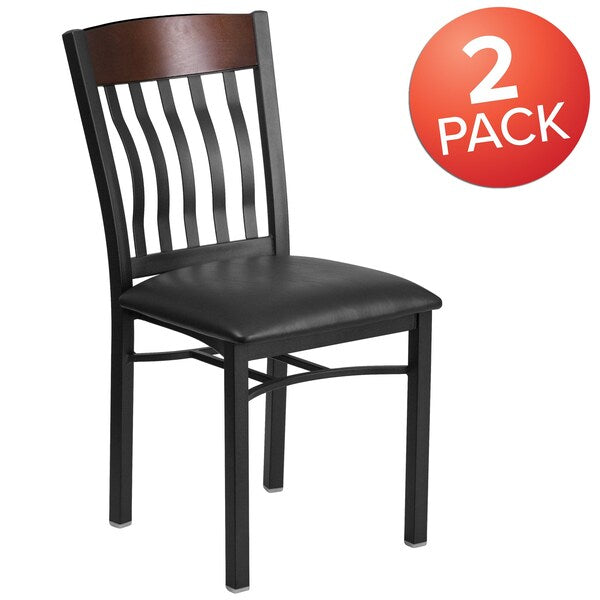 Bk/Nat Vert Chair-Black Seat