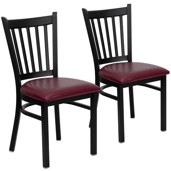 Black Vert Chair-Burg Seat