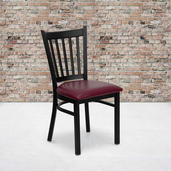 Black Vert Chair-Burg Seat