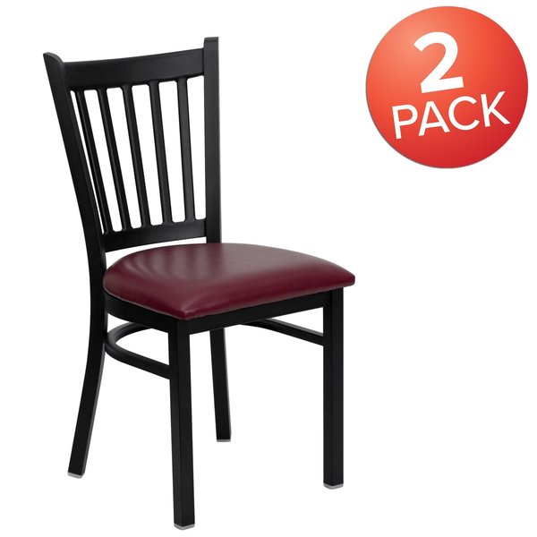 Black Vert Chair-Burg Seat