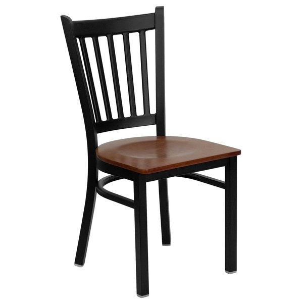 Black Vert Chair-Cherry Seat
