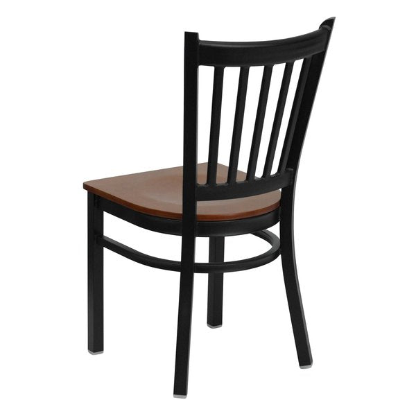 Black Vert Chair-Cherry Seat