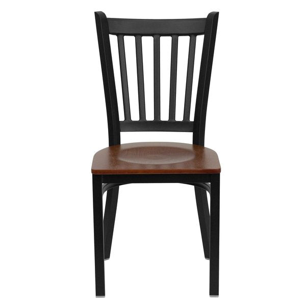 Black Vert Chair-Cherry Seat