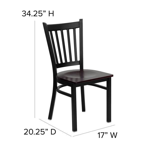Black Vert Chair-Mah Seat