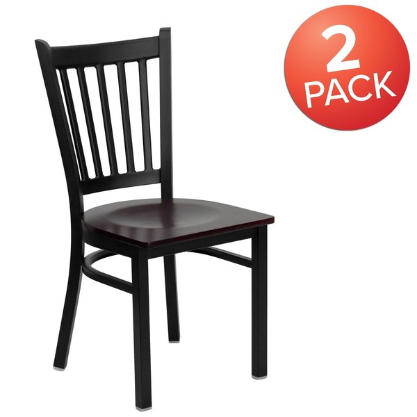 Black Vert Chair-Mah Seat