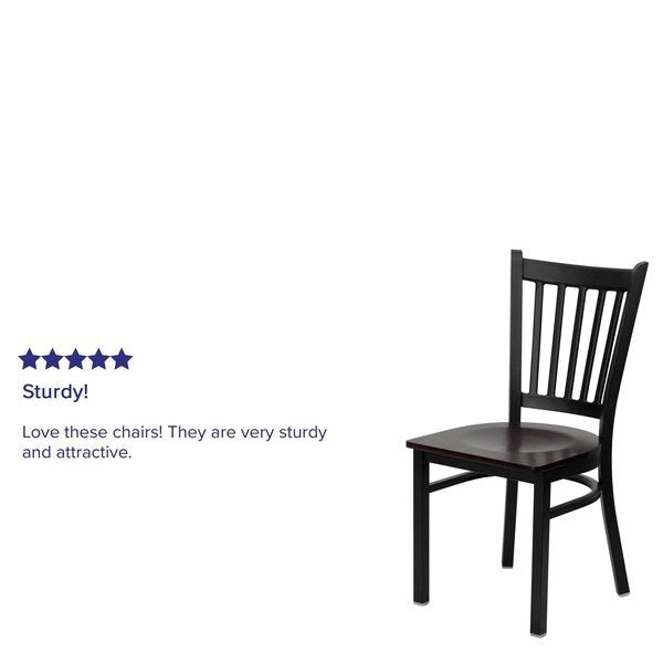 Black Vert Chair-Mah Seat