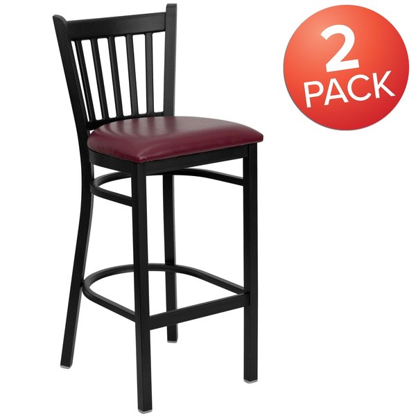 Black Vert Stool-Burg Seat