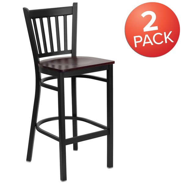 Black Vert Stool-Mah Seat