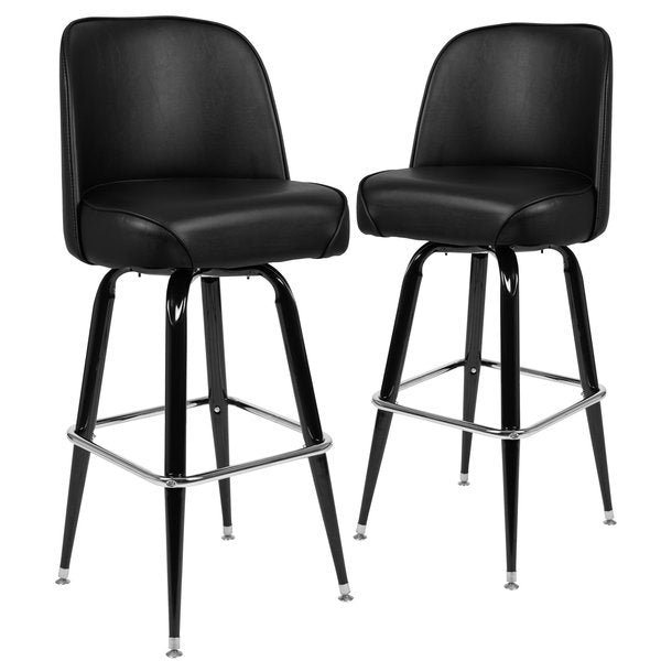 Metal Barstool with Swivel Bucket Seat