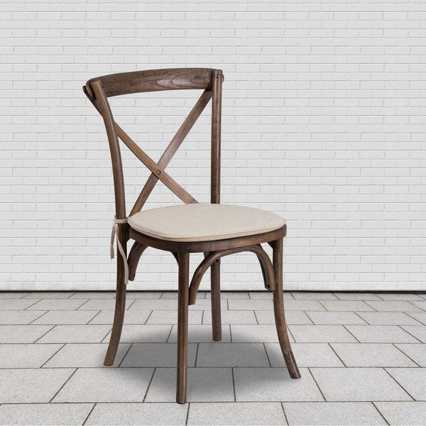 HERCULES Series Early American Cross Back Chair with Cushion