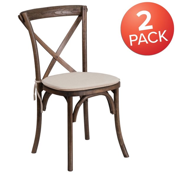 HERCULES Series Early American Cross Back Chair with Cushion