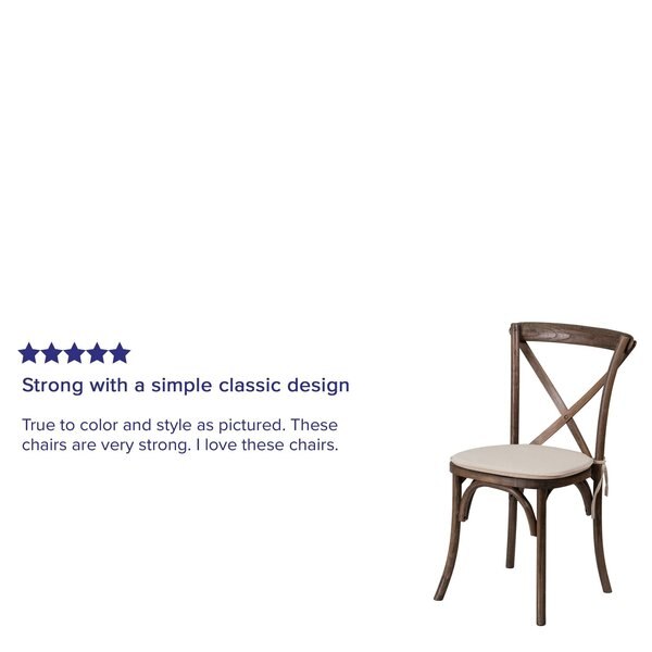 HERCULES Series Early American Cross Back Chair with Cushion