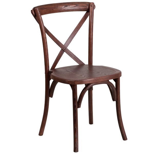 HERCULES Series Mahogany Cross Back Chair