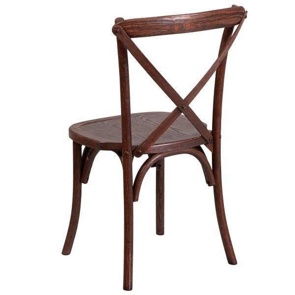 HERCULES Series Mahogany Cross Back Chair