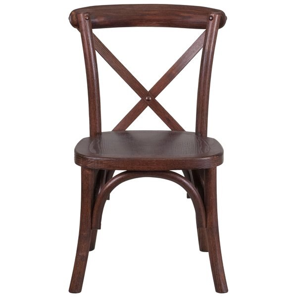 HERCULES Series Kids Mahogany Cross Back Chair