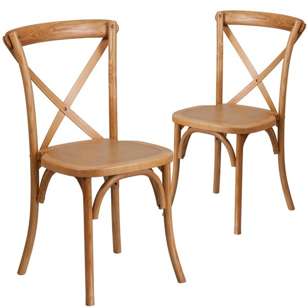 HERCULES Series Oak Cross Back Chair