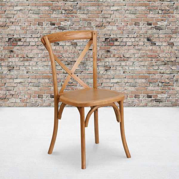 HERCULES Series Oak Cross Back Chair