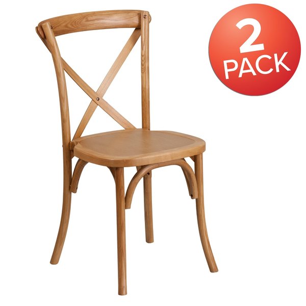 HERCULES Series Oak Cross Back Chair
