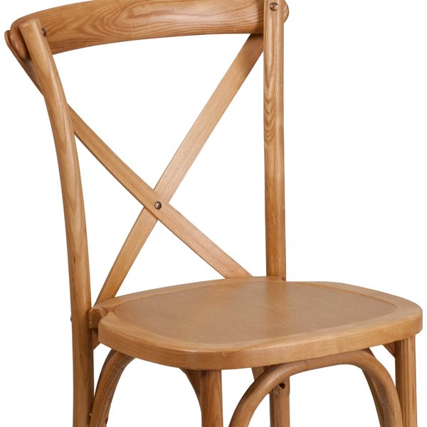 HERCULES Series Oak Cross Back Chair