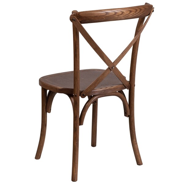 HERCULES Series Pecan Cross Back Chair