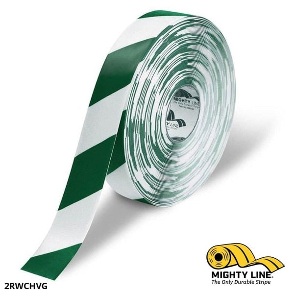 Tape, Wht, Green Chevrons, 2