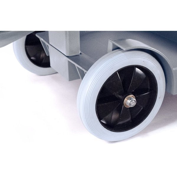 Long Platform Janitorial Cart, Gray