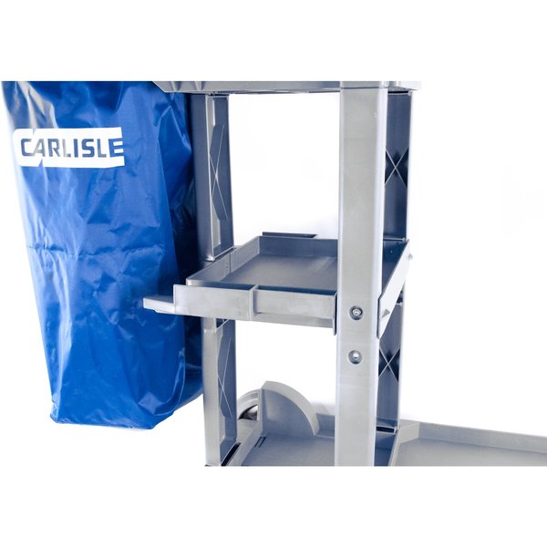 Long Platform Janitorial Cart, Gray