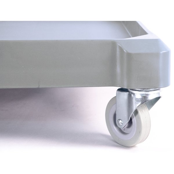 Long Platform Janitorial Cart, Gray