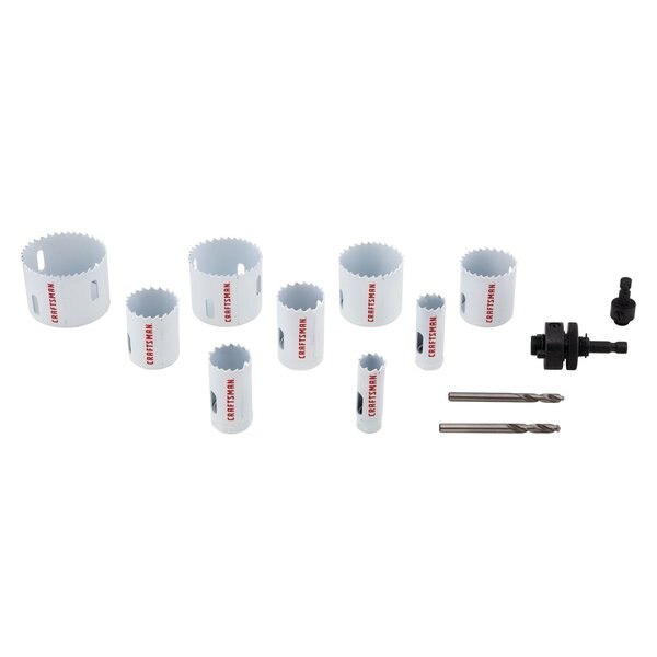Bi-Metal Hole Saw Set w/Case, 13 pieces