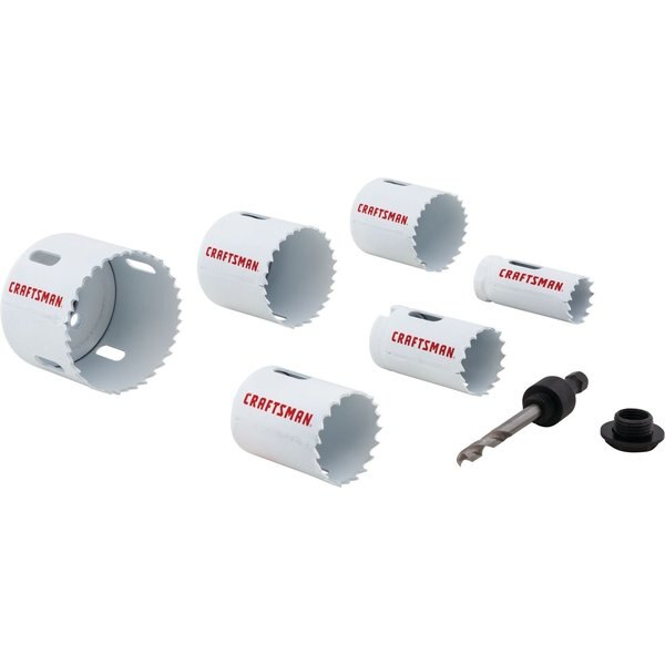 Bi-Metal Hole Saw Set, 7 pieces