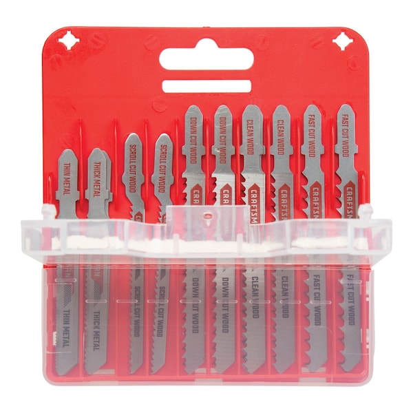 T-Shank Jig Saw Blade Kit, 13 pieces