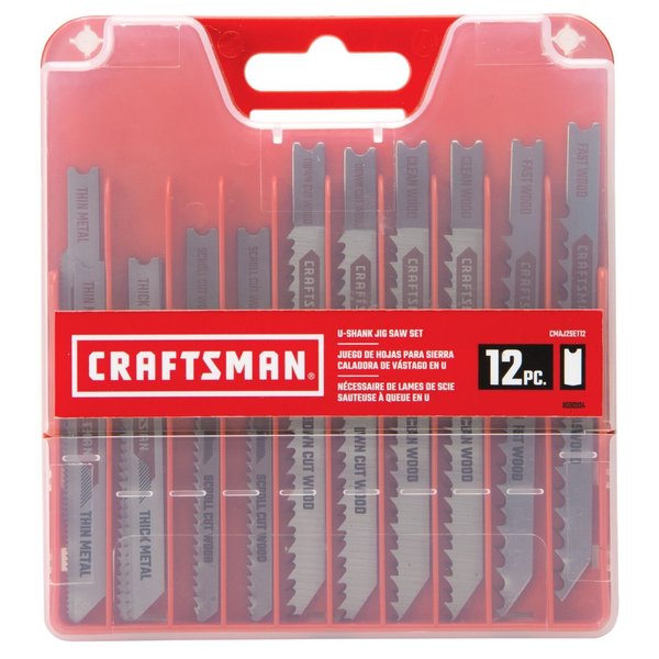 U-Shank Jig Saw Blade Kit, 12 pieces