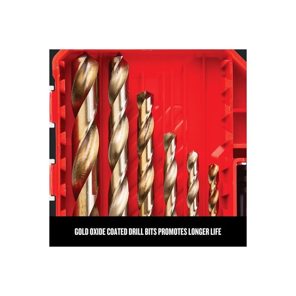 Jobber Drill Bit Set, Split Point, 14 Bits