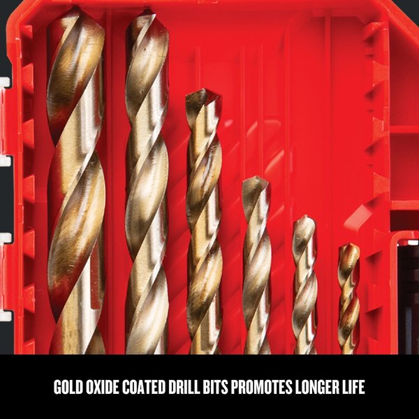 Jobber Drill Bit Set, Split Point, 14 Bits