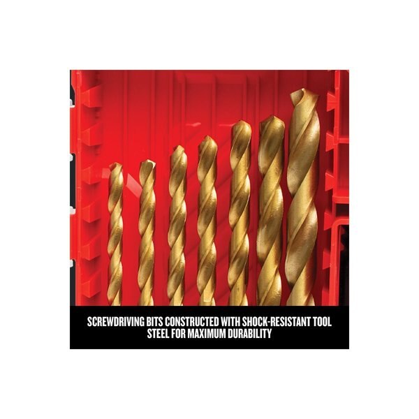 Titanium Nitride Coating Drill/Drive Set, 21 pieces