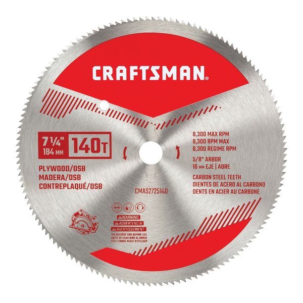 Plywood Saw Blade, 7-1/4