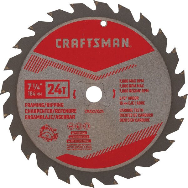 Framing/Ripping Saw Blade, 7-1/4