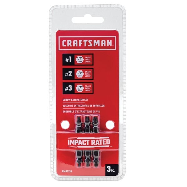 Screw Extractor Set, 3 pieces