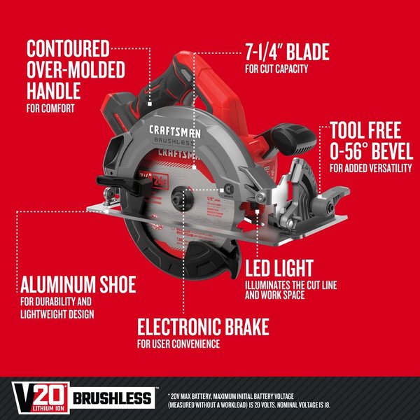 Brushless Cordless Circul 7-1/4