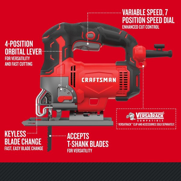 Variable Speed Jig Saw, 6A
