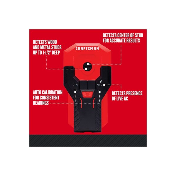 Scan Depth Metal and Wood Stud Finder, 1