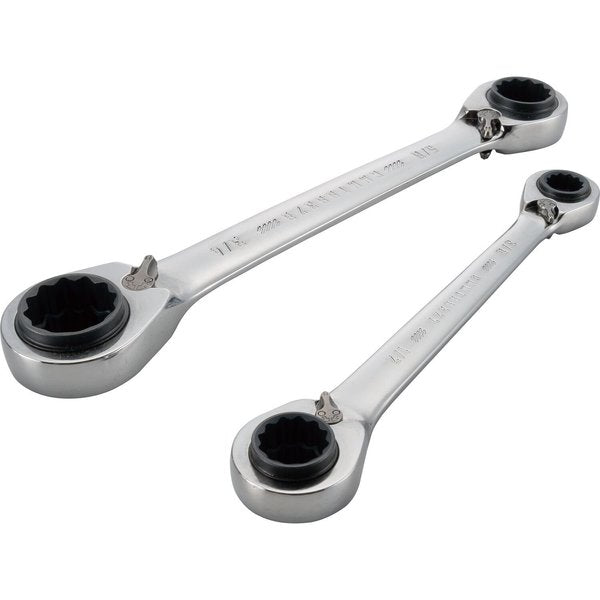 Wrenches, 2-pc SAE Ratcheting Box Wrench