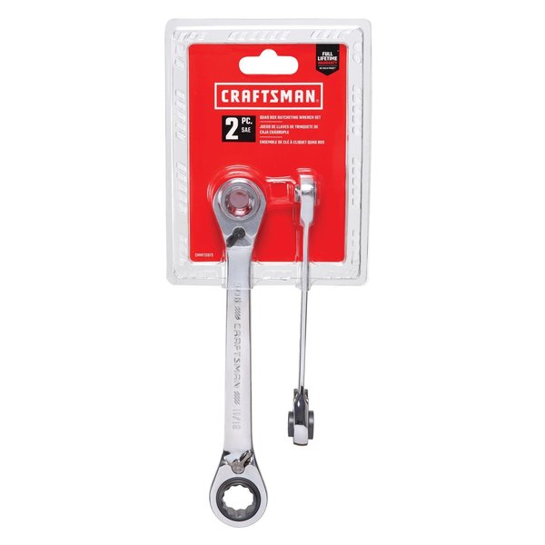 Wrenches, 2-pc SAE Ratcheting Box Wrench