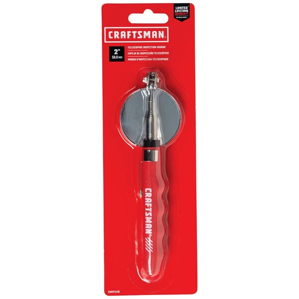 Inspection Mirror, Telescoping, Round