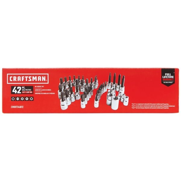 Sockets, Hex and Torx Bit Socket Set, 42pc