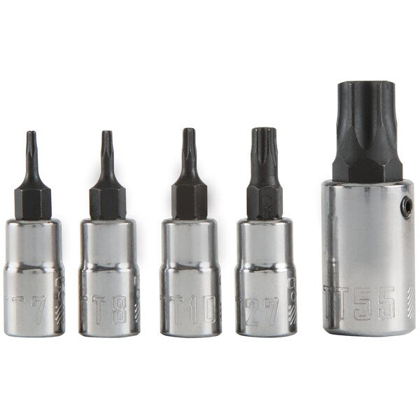 Torx, 5-pc Tamperproof Torx Bit Socket S