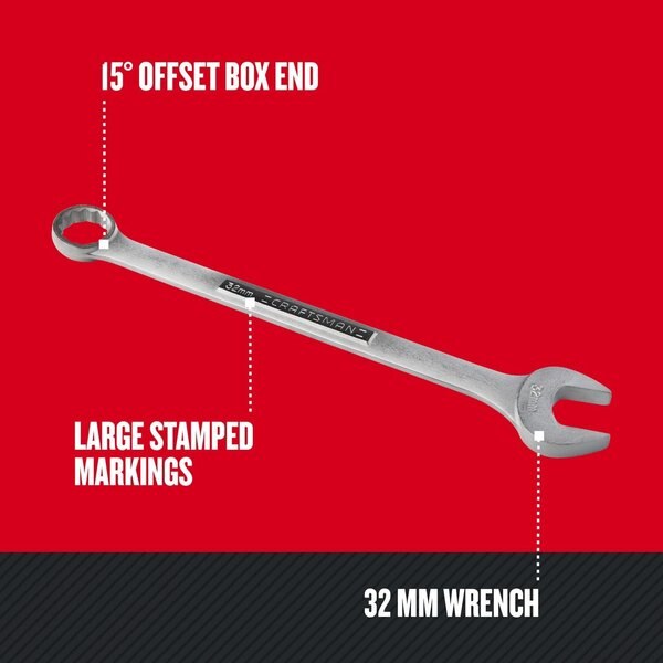 Metric Combination Wrench, 32 mm S X 32